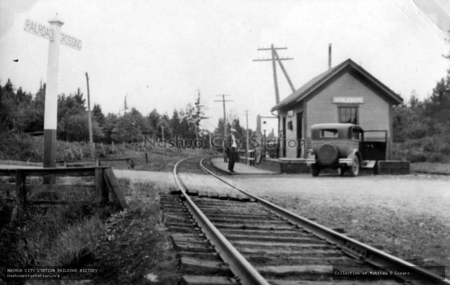 Postcard: Maine Central Railroad Station, Nobleboro, Maine